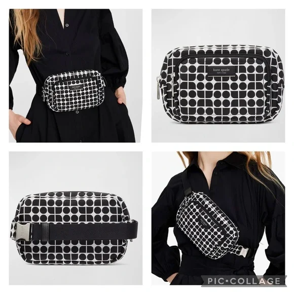 kate spade NWT! $228 MSRP Noel Jacquard Printed Belt Bag